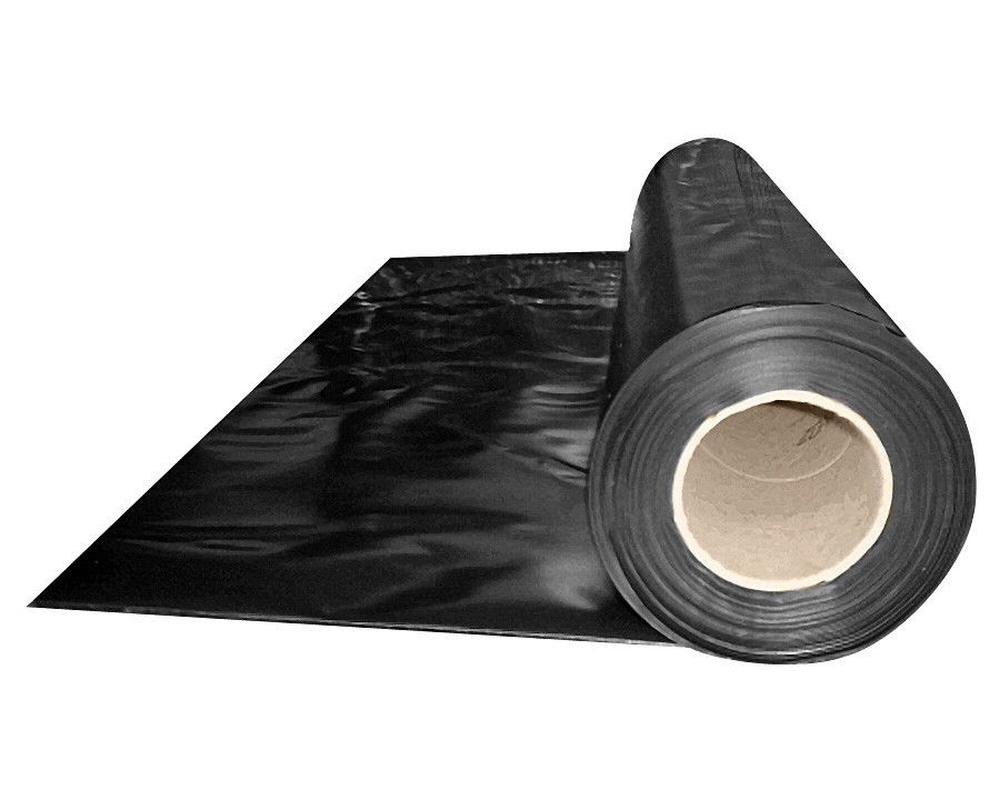 Abdeckfolie Baufolie- schwarz opak 4000mm- x 50m- 150my LDPE