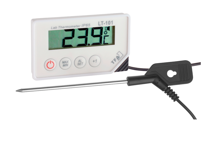 Digitales Thermometer  Sonde  Alarm