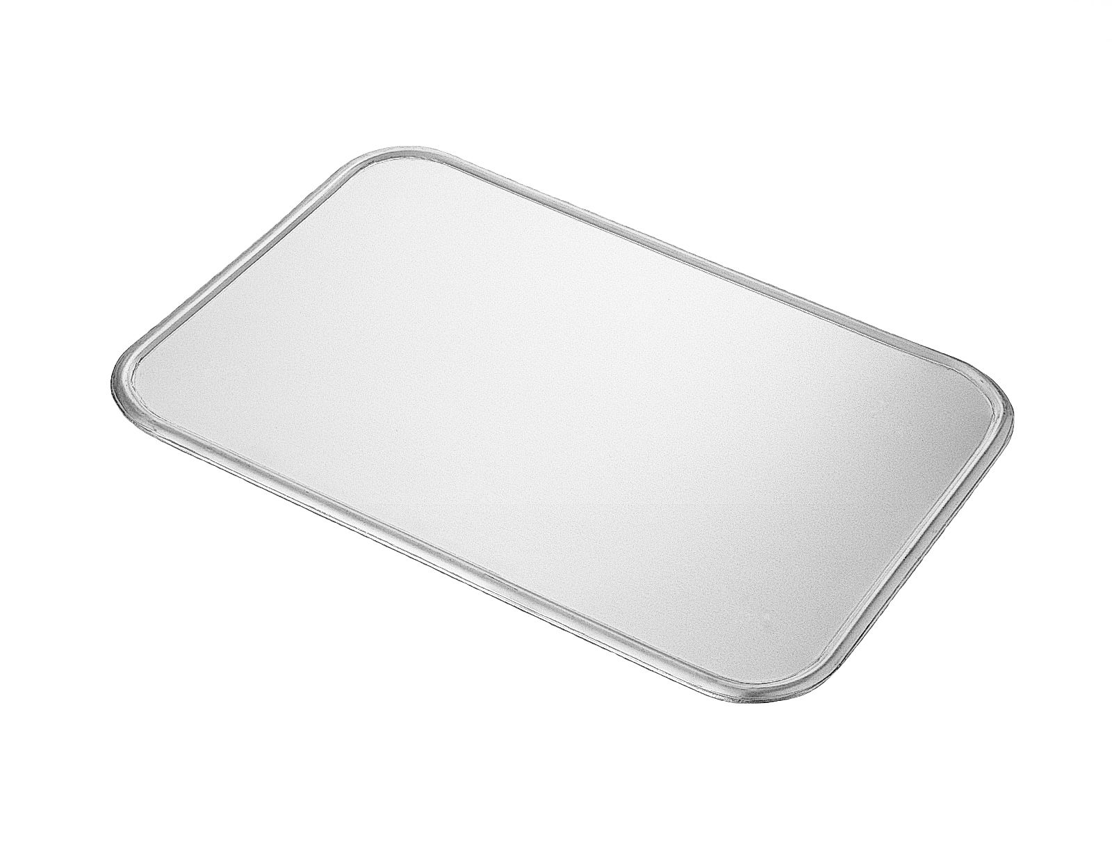 Serviertablett fr Pizza  Aluminium  6 Fsse  rechteckig  40 x 80 cm