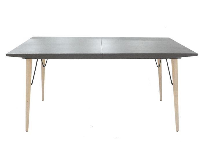 Tisch  ausziehbar  Holz  Metall  Indoor  Steinoptik  Plastifizierte MDF-Platte